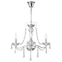 Brightstar Crystal Chandelier Polished Chrome 3 Light Classic Candle Style