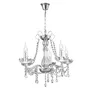 Chanderlier 5l W Crystals Beads Chrome