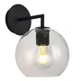 Klight Trends Ball Glass Wall Light Wb 7102 Matte Black Single E27 Fitting