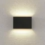 Capri Up Down Led Wall Fitting Black Polycarbonate 2