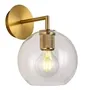 Klight Trends Ball Glass Wall Light Wb 7103 Satin Gold Single E27 Fitting