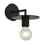 Klight Trends Plate Wall Light Wb 7107 Matte Black Single E27 Fitting