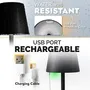 Table Or Desk Lamp Rechargeable Smart Touch Wireless Black4