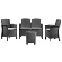 Venezia Patio Set Four Piece Patio Set Consisting Of Two Armchairs One Sofa And One Storage Table