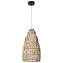Pendant Rattan 280mm Tubular Nat Bambo