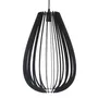 Pendant 1 Light Aries Medium Black