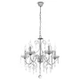Brightstar Crystal Chandelier Polished Chrome 5 Light Acrylic And Crystal Candle Style Pendant