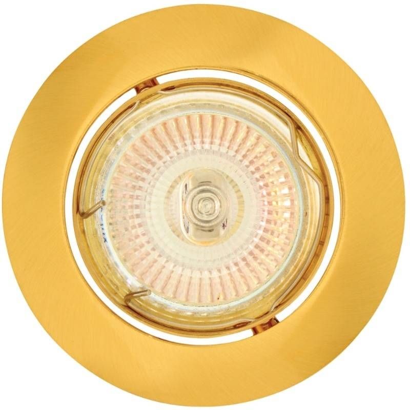 DOWNLIGHTS ALUMINIUM TILT CURVED RIM V SATIN BRASS Indoor Lighting Down Lighters Shop