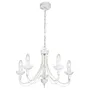 Brightstar Wrought Iron Chandelier Fossil 5 Light Classic Candle Style Plain Arm Pendant
